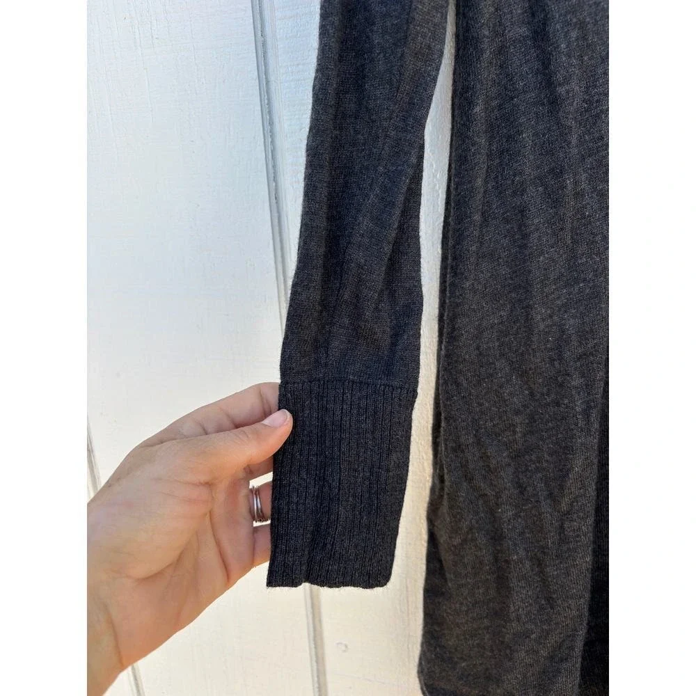 Eileen Fisher Merino Wool Sweater Dress Long Sleeve Charcoal Gray –‎ Women's XS